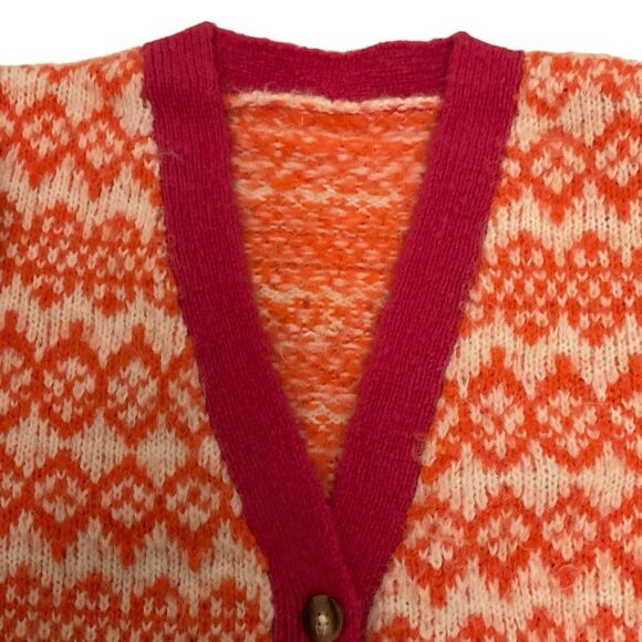 Cropped Balloon Sleeve Dopamine Y2K Cardigan Cozy - Picture 7 of 11